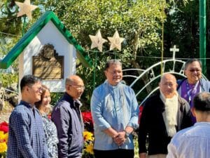 Fr Joe Quilongquilong SJ during the declaration of Mirador as Important Cultural Property