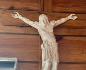 This cross is found in one of the chapels at the Mirador Jesuit Villa and Retreat House in Baguio